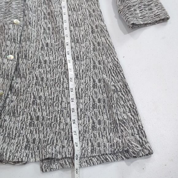 Parsley & Sage Top Womens Medium Gray Button Front Tunic - Picture 10 of 10